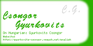 csongor gyurkovits business card